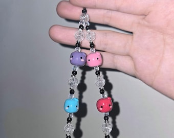 Süßes Junimos Perlen Handyband von Stardew Valley | Handgemachte Tonperlen | Handytasche und Handy Accessoire