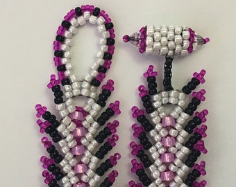 Beadweaving Tutorial Bundle, Pero St. Petersburg, Beaded Toggle Clasp, Double St. Petersburg