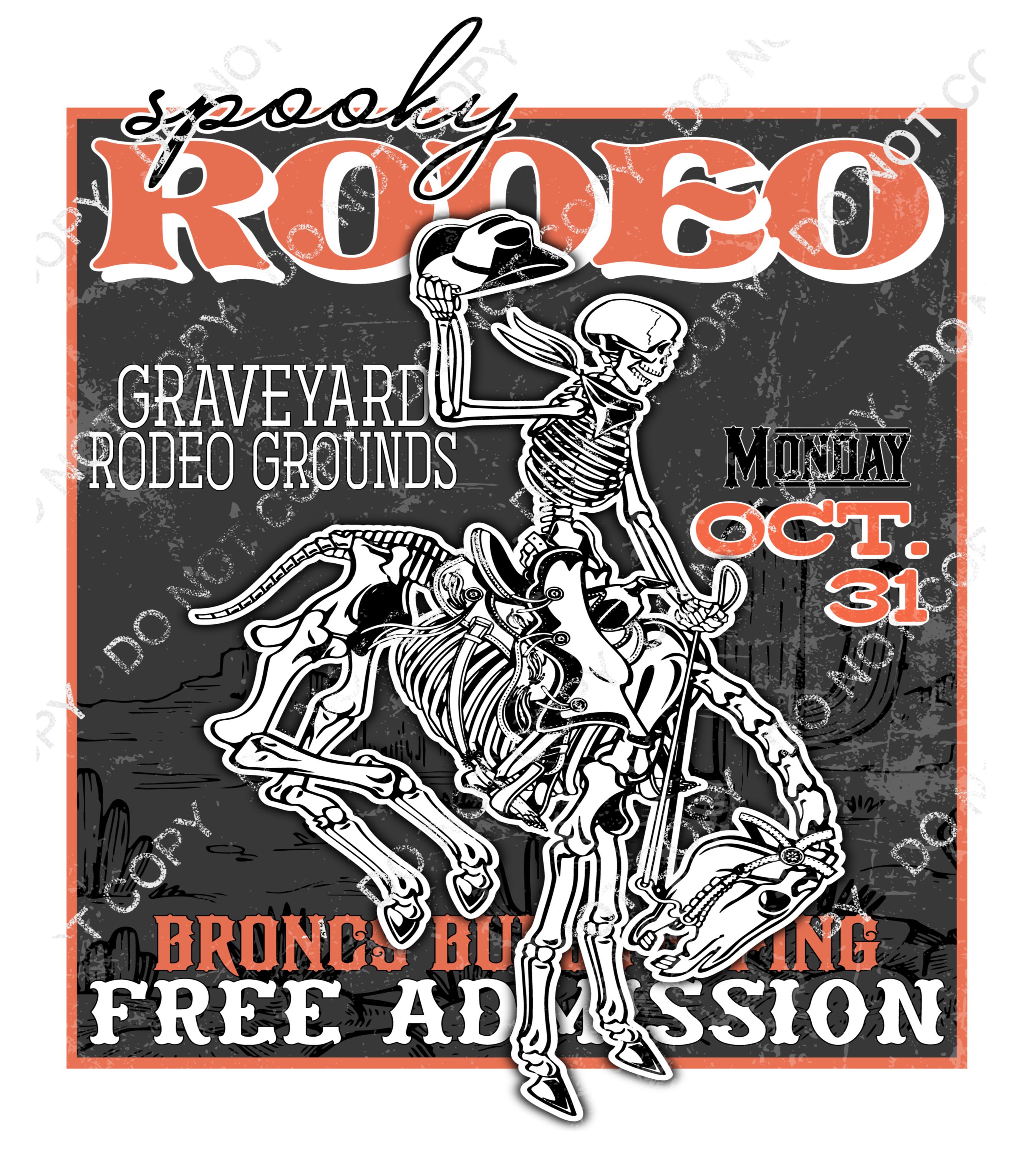 Western Halloween Png, Skeleton Png, Spooky Rodeo Png - Etsy