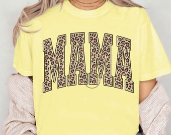 Leopard mama png, digital download, sublimation design  Trendy design, leopard png mama