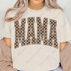 Checkered Mama png,tan checkered mama png, digital download, sublimation, mama design,mama png,mama shirt, popular now,mother&#39;s day