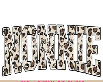 Leopard nonnie png, digital download, sublimation design  Trendy design, leopard png