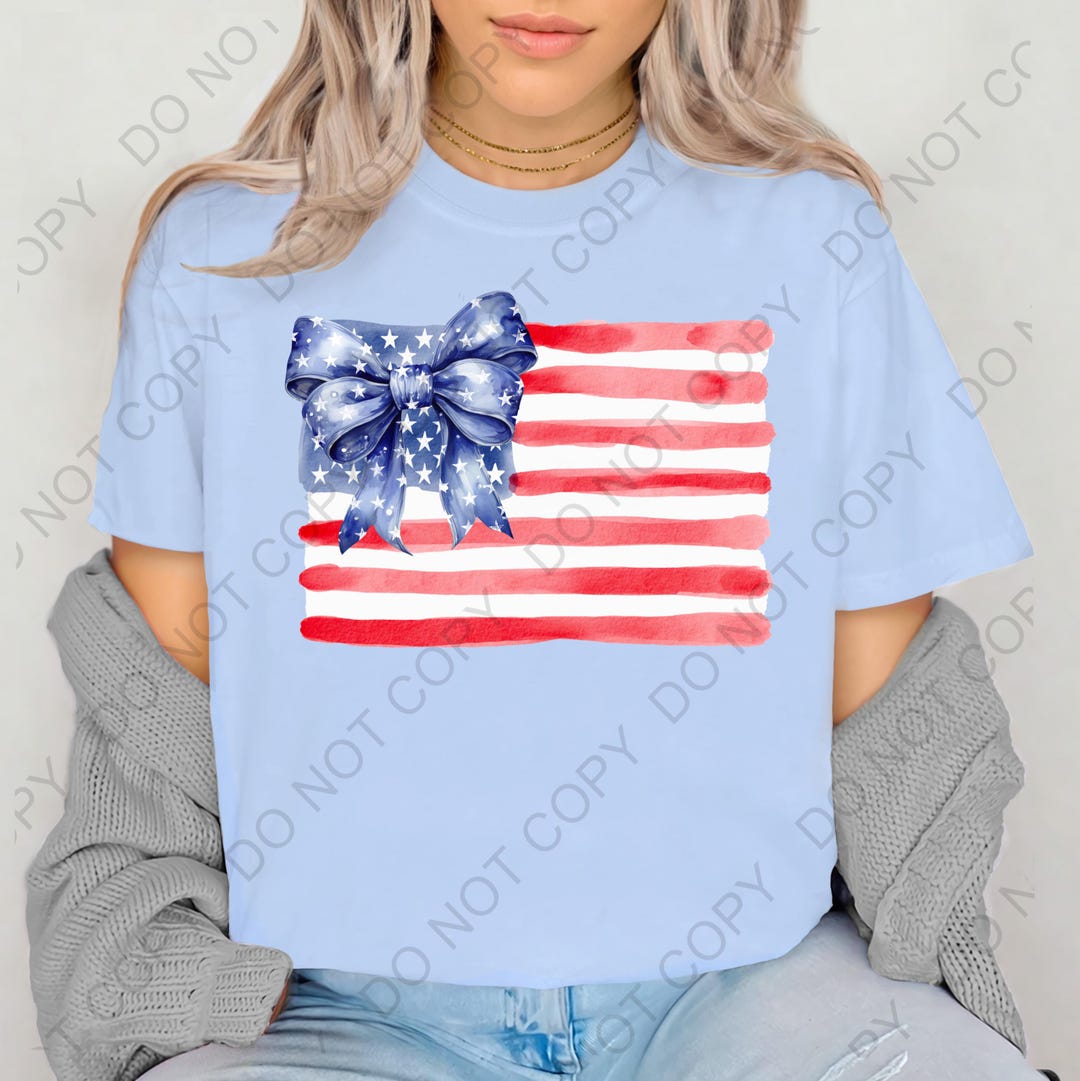 Coquette American Flag Png, Coquette Bow Png, 4th of July, America Png ...