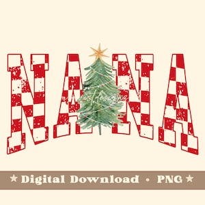 Checkered nana png, digital download, sublimation design  Trendy design, checkered png nana christmas png