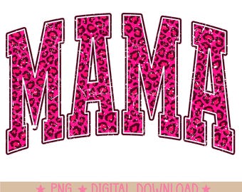 Valentines day mama png, digital download, sublimation design  Trendy design, leopard mama valentines day  png, valentine png, heart, xoxo