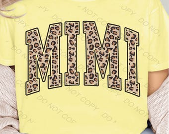 Leopard Mimi png, digitaler Download, Sublimationsdesign Trendy Design, Leopard png