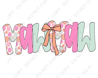 Mawmaw PNG, Smiley Mawmaw Png, Kokettenbogen PNG | Mawmaw Sublimations-Design, digitaler Download, beliebt, trending, mawmaw preppy, Mama, süß