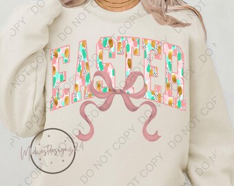 Easter brush stroke png coquette bow png, bow easter png,easter png, coquette bow png, easter bow design, easter sublimation,popular png,