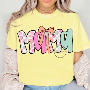 Mamá PNG, mamá sonriente Png, arco de coqueta PNG / mamá Descarga digital, mamá Diseño de sublimación, popular, tendencias, mamá preppy, mamá, linda