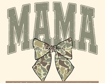 Camo mama png, digital download, sublimation, camouflage mama, camo bow, trending, hunting, neutral, mama png, digital download