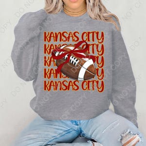 Kansas city png,sublimation design, Trendy, popular png football,  Kansas city football png, kc png, football, popular, coquette bow png