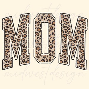 Leopard mom png, digital download, sublimation design  Trendy design, leopard png