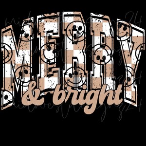 Christmas Png, merry and bright png, Christmas Sublimation T Shirt Designs, checkered merry Christmas png, Christmas design,merry trending