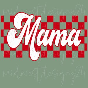 Checkered mama png, digital download, sublimation design  Trendy design, checkered png mama christmas png