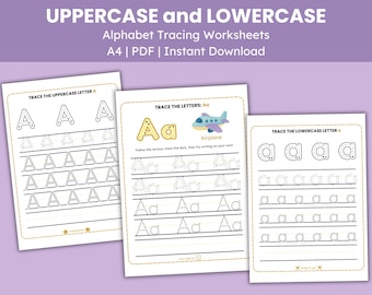 Handwriting Practice Worksheets Lowercase Uppercase Alphabet Tracing Letters Uppercase Letter Lowercase Letter Formation Tracing Worksheets
