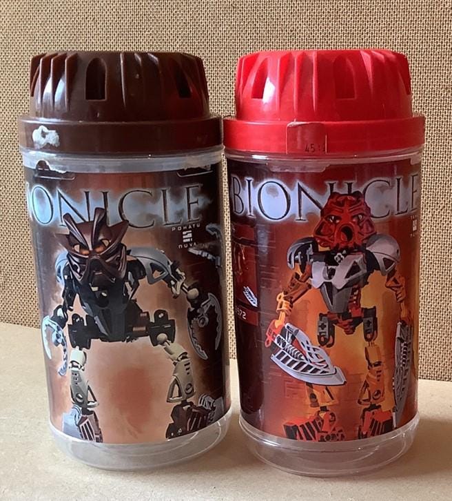 2002 LEGO Bionicle Nuva Tahu 8572 Pohatu 8568 Etsy