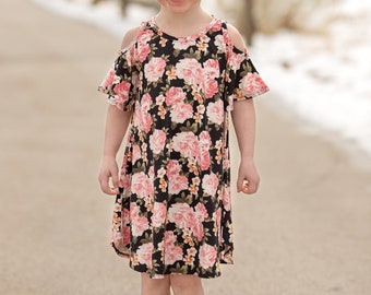 Saguaro Cold Shoulder Dress & Tunic Top PDF Sewing Pattern Toddler Child Tween Girl