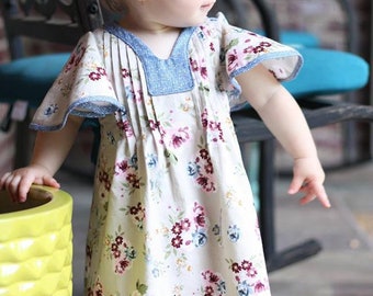 The Janie Dress & Tunic PDF Sewing Pattern Size 6 month - 12 year Girls Baby Toddler Tween