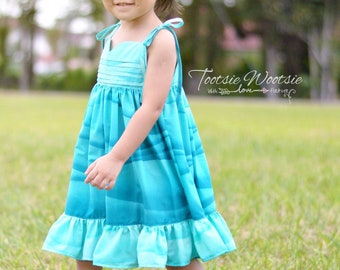 The Papaya Pleated Top & Sundress PDF Sewing Pattern Baby, Girl, Toddler, Tween