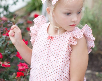 Chamomile Blouse Top Cotton Woven PDF Sewing Pattern Toddler Child Tween Girl