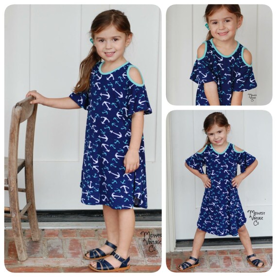 Cold shoulder dress outlet for baby girl