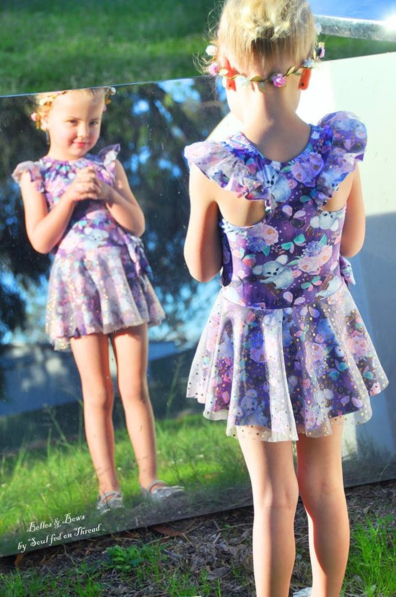 Ocotillo Playsuit Leotard Leo Swim Swimsuit PDF Sewing Pattern Toddler Child Tween Girl image 2