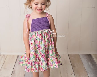 The Papaya Pleated Top & Sundress PDF Sewing Pattern Baby, Girl, Toddler, Tween