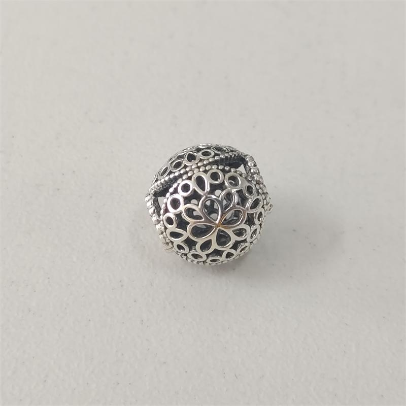 Flower Ball Love Charm Pandora Open Weave Charm S925 Sterling Silver Etsy