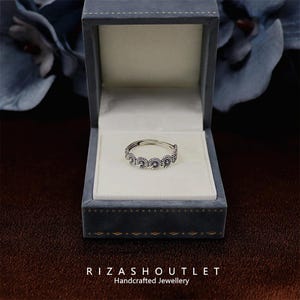 s925 Sterling Silver Small Daisy Fashion Ring Vintage Flower Open ring