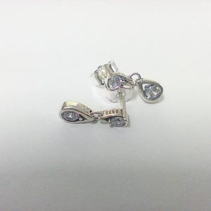 Pandora Brilliance CZ Drop Earrings ALE S925