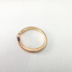 SPARKLING WISHBONE PANDORA Gold Ring cz  50-58