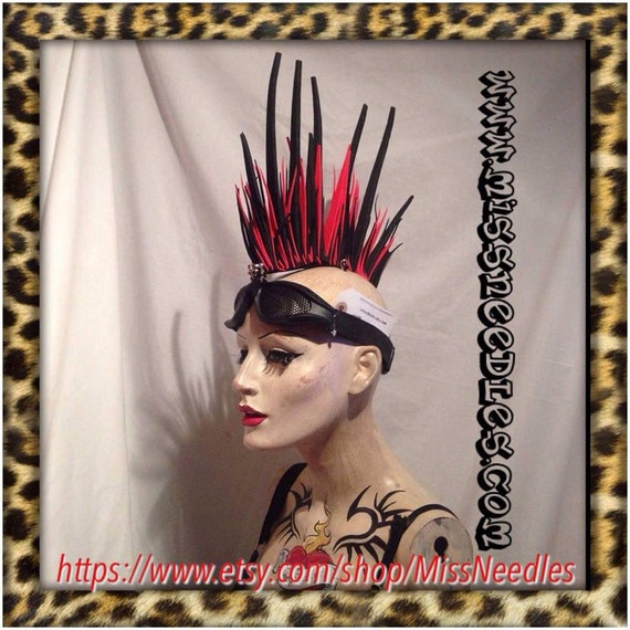 Mohican Red Hair Wig Punk Mohawk Mohican Red Hair Wig Punk Mohawk