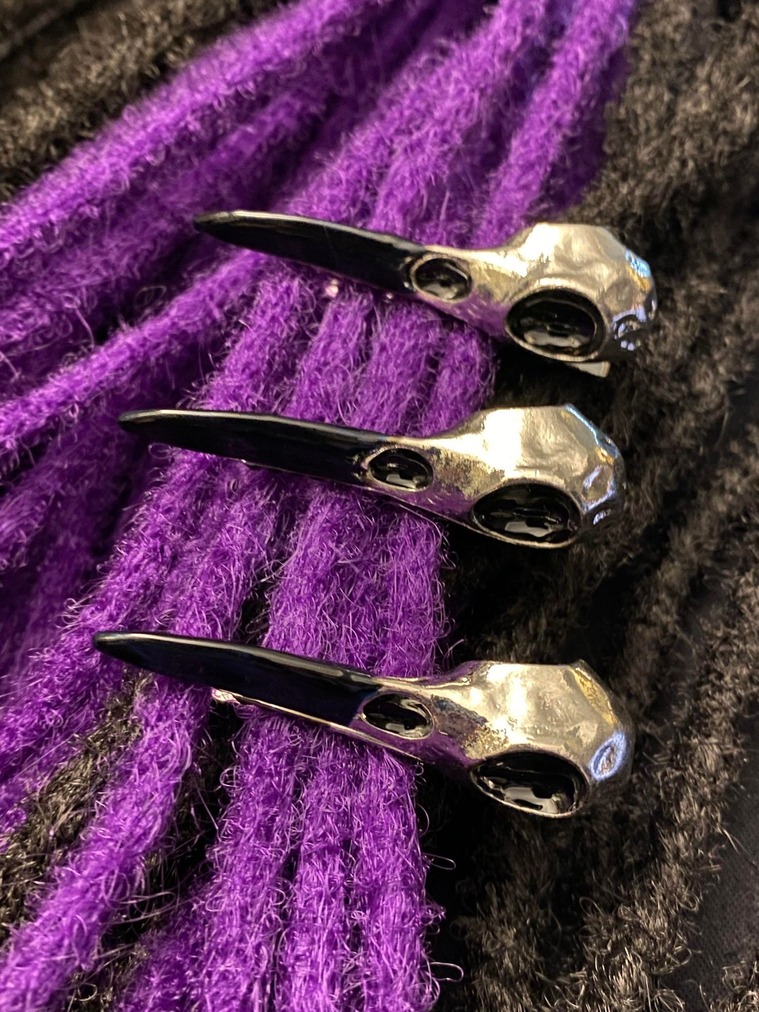 Xerling Gothic-Spinnen-Haarspange – Schwarzer Edelstein & Legierung Für Halloween, Cosplay & Mottopartys