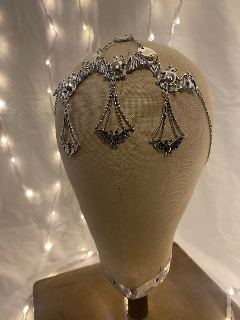 Gothic Vampire Priestess Chainmail Bridal Goddess Hand Made Brow Band ...