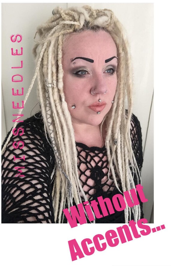 Raspberry ripple pink fuchsia and white clip in synthetic dread dreadlocks kit for instant dread looks 27 inch long 26 dreads on 10 clips