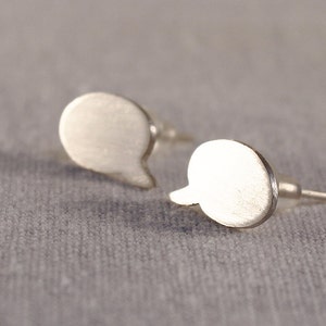 Cadeau orthophoniste, boucles d'oreilles en argent sterling Speech bubble, cadeau orthophoniste, cadeau d'orthophoniste