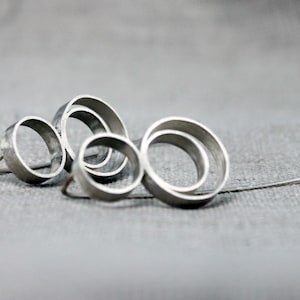 Etsy Pick, Minimalist sterling silver edgy earrings, Geometric earrings image 1