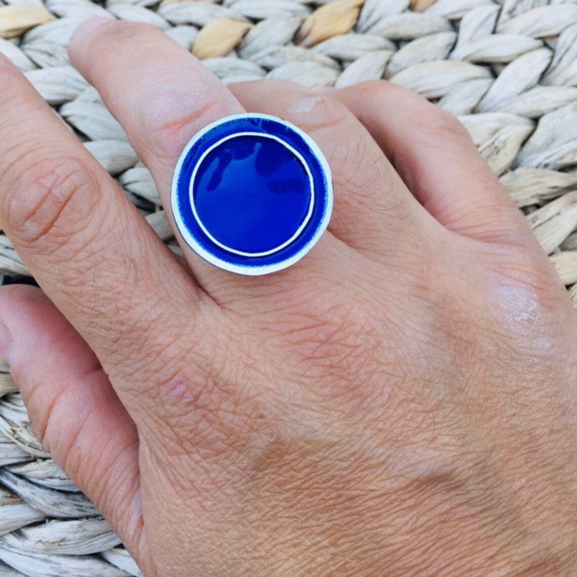 Statement Silver Ring Contemporary Ring Sterling Silver and Etsy