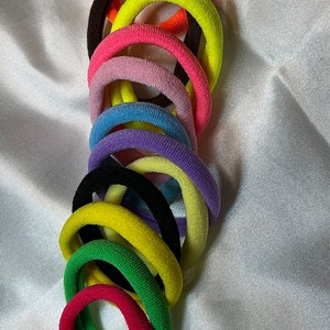 Elastic Hair Ties: Soft Stretchy Ponytail Holders