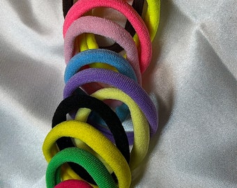 Elastic Hair Ties: Soft Stretchy Ponytail Holders