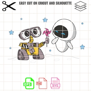 Wall E Layered Svg, Wall E svg, WALL E PNG, WALL E clipart for cricut, Instant digital download,