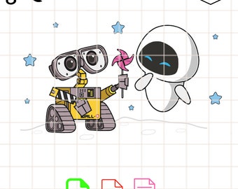 Wall E Layered Svg, Wall E svg, WALL E PNG, WALL E clipart for cricut, Instant digital download,