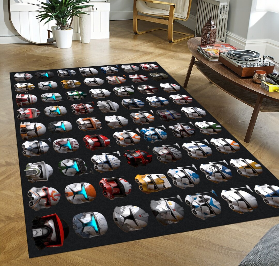 Clone Trooper Rug: Star Wars Design - Non-slip Kids Room Decor - Etsy