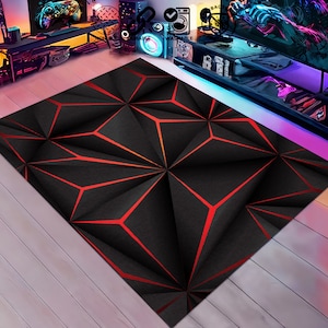 Gaming Room Rug, Retro Games, Home Programmer Gift, Computer Gift Rug, Computer Room Rug, Personalized Gift Rug, Geeky Rug, Gamer Style Rug