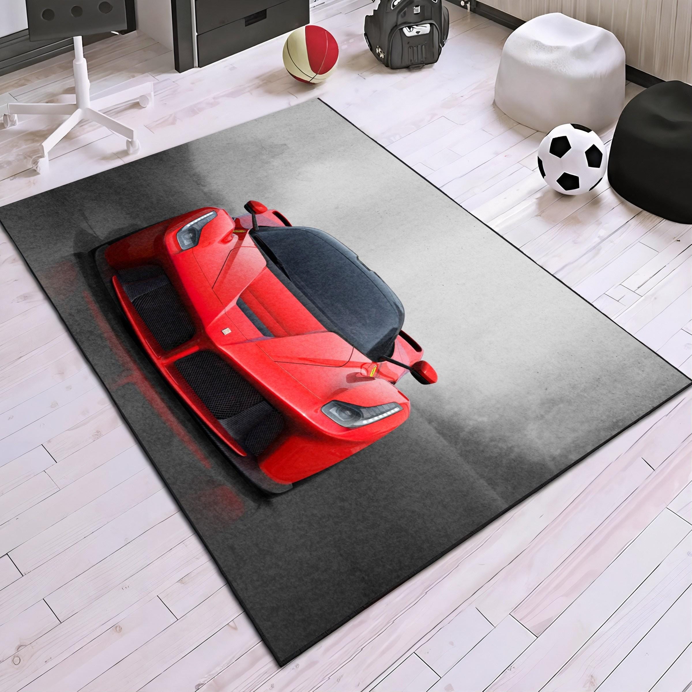 フェラーリ カーラグ：洗濯機洗い可能なガレージフロアマット - Etsy 日本