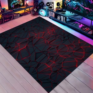 Gaming Room Rug, Computer Room Rug, Retro Games, Computer Gift Rug, Geeky Rug, Gamer Style Rug, Home Programmer Gift, Personalized Gift Rug