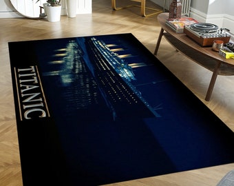 Titanic Rug: Fan-Shaped Design - Non-Slip Home Decor