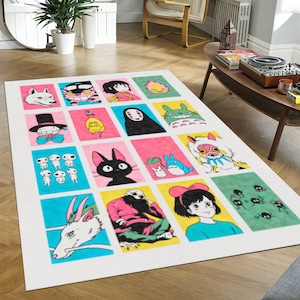 Tapete de anime, tapete de anime japonês, tapetes de anime, tapete personalizado, tapete de filme de anime popular, tapete de presente de inauguração, tapete popular, tapete personalizado