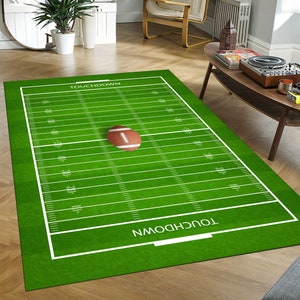 American Football Rug, Sports Lover Gift, E-sport Rug, Football Coart Rug, Sports Rug,, Non Slip Rug, Football Field Rug, Popular Rug