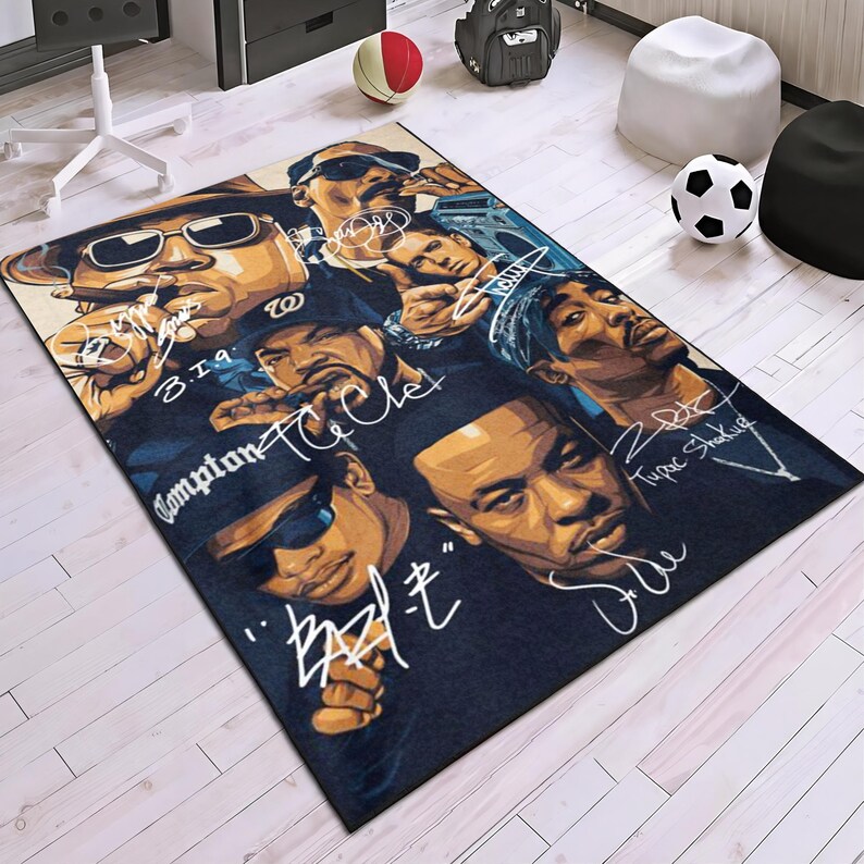 Rap Designed Rug Hip Hop Legends Rap Icons 90s Music Fan Poster Area Rug - Etsy
